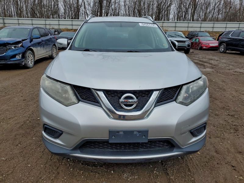 KNMAT2MV4GP630196 - 2016 NISSAN ROGUE S SILVER photo 5