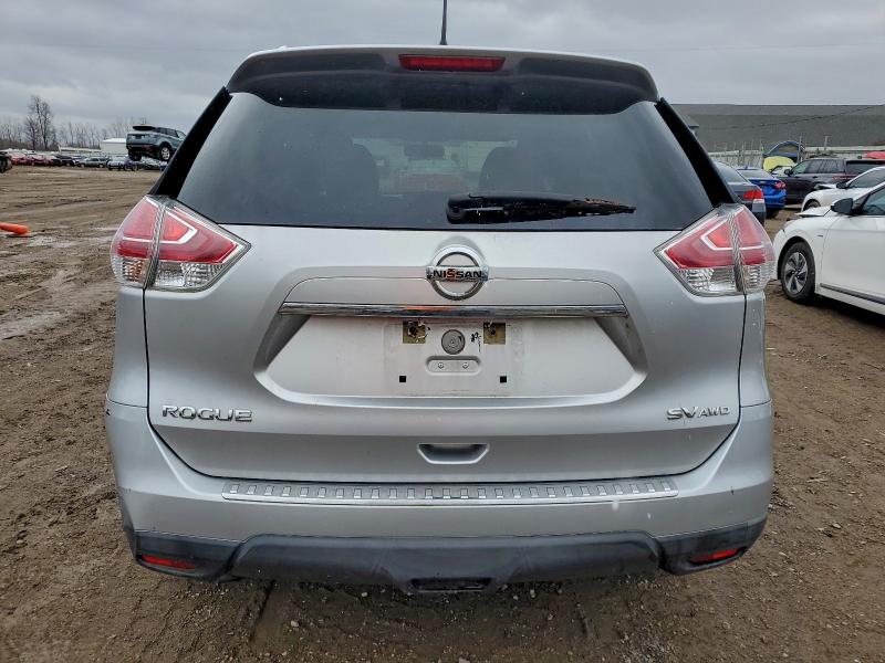 KNMAT2MV4GP630196 - 2016 NISSAN ROGUE S SILVER photo 6