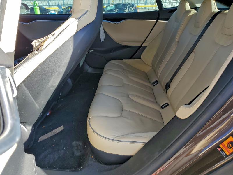 5YJSA1H1XEFP40091 - 2014 TESLA MODEL S Қоңыр фото 10