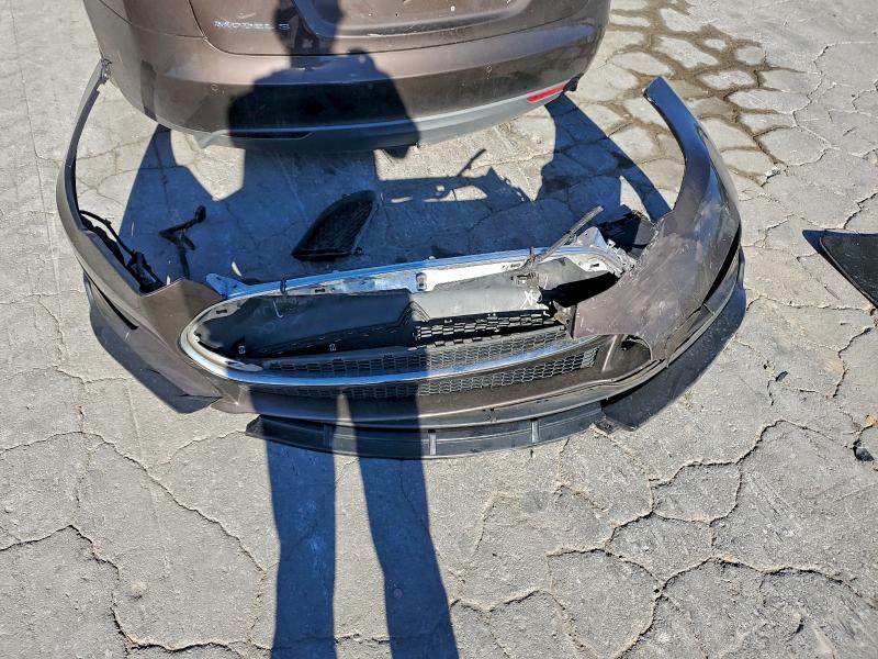 5YJSA1H1XEFP40091 - 2014 TESLA MODEL S Қоңыр фото 12