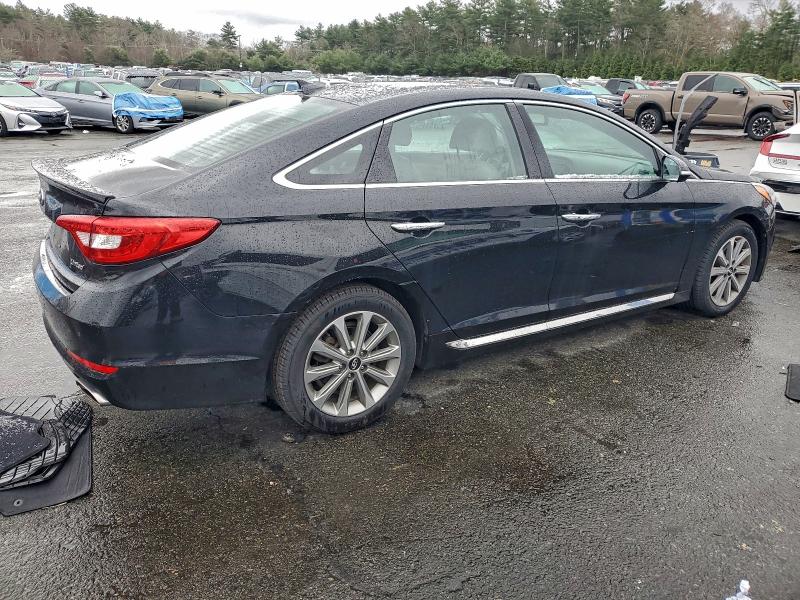 5NPE34AF9GH281025 - 2016 HYUNDAI SONATA SPORT შავი ფოტო 3