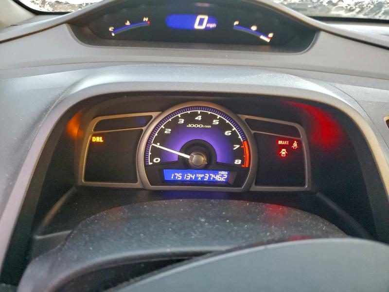 1HGFA15507L031213 - 2007 HONDA CIVIC LX შავი ფოტო 9