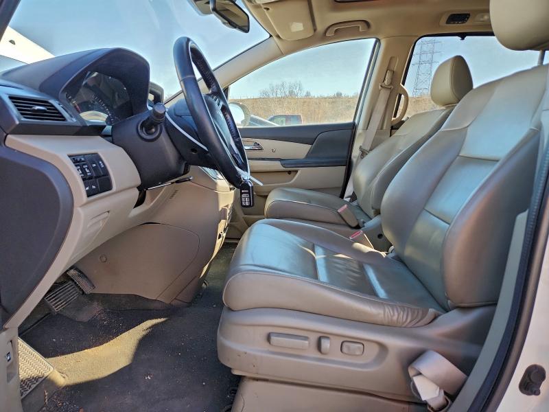 5FNRL5H95EB024723 - 2014 HONDA ODYSSEY TOURING WHITE photo 7