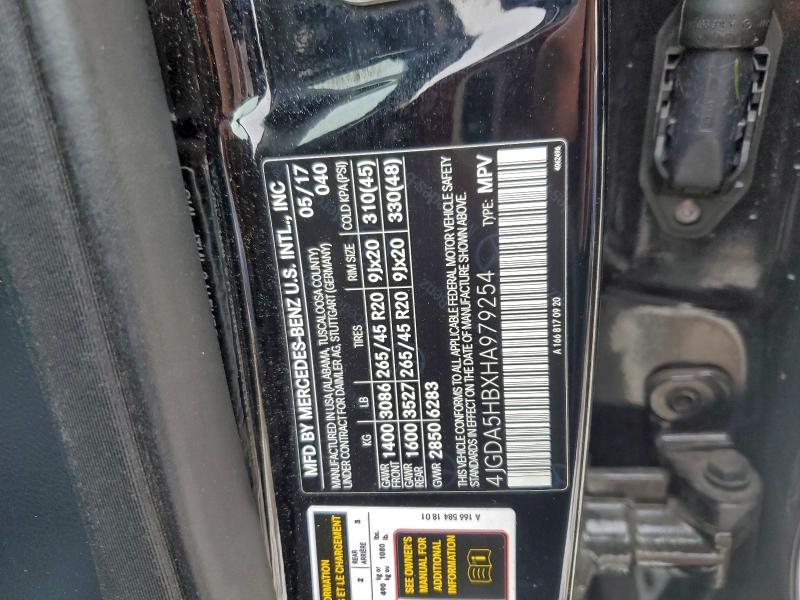 4JGDA5HBXHA979254 - 2017 MERCEDES-BENZ GLE 350 4MATIC BLACK photo 13