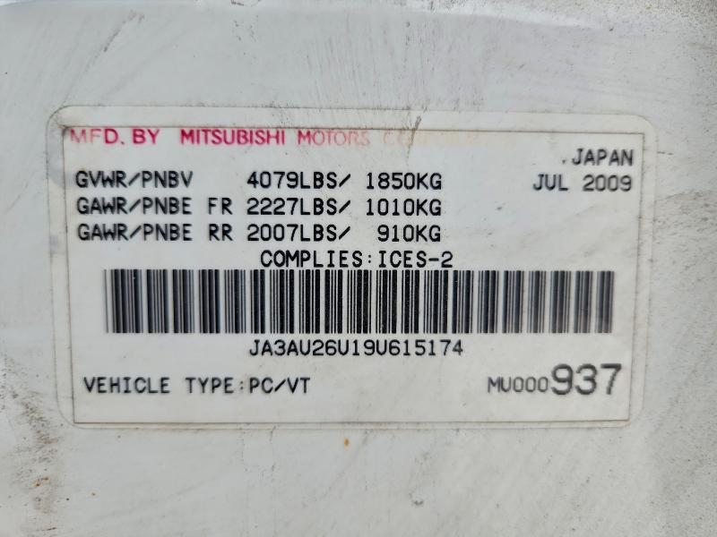 JA3AU26U19U615174 - 2009 MITSUBISHI LANCER ES/ES SPORT Ağ foto 12