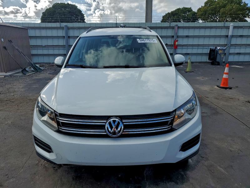WVGAV7AX5FW592734 - 2015 VOLKSWAGEN TIGUAN S WHITE photo 5