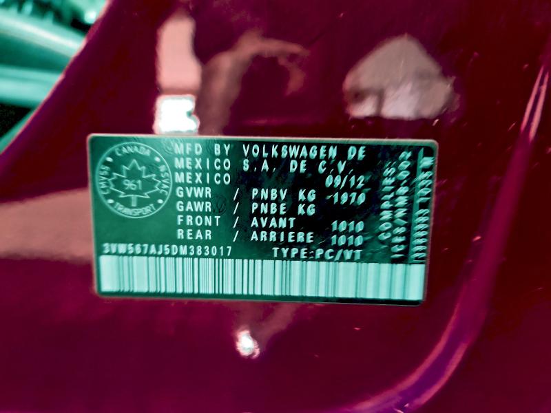 3VW567AJ5DM383017 - 2013 VOLKSWAGEN JETTA GLI RED photo 12