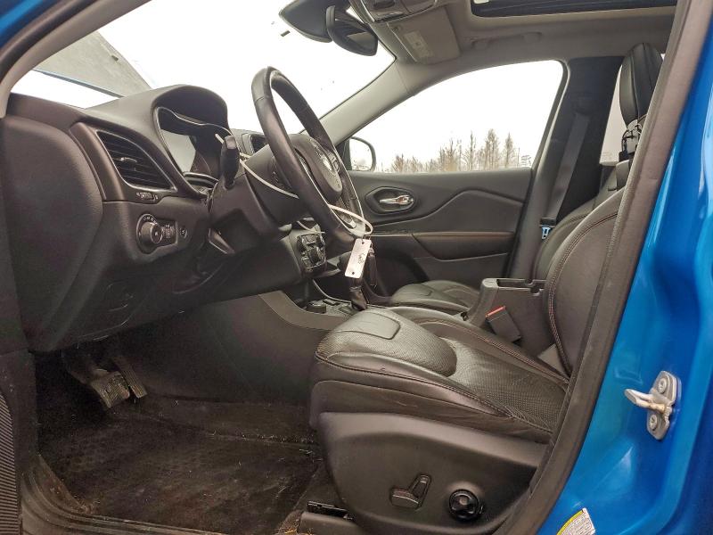 1C4PJMBX4KD114110 - 2019 JEEP CHEROKEE TRAILHAWK Синій фото 7