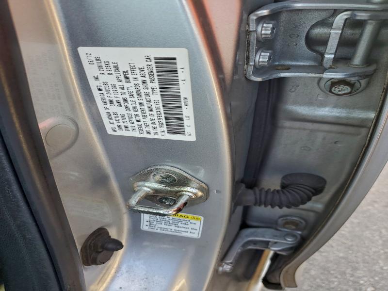 1HGCP2F89CA161450 - 2012 HONDA ACCORD EXL SILVER photo 12