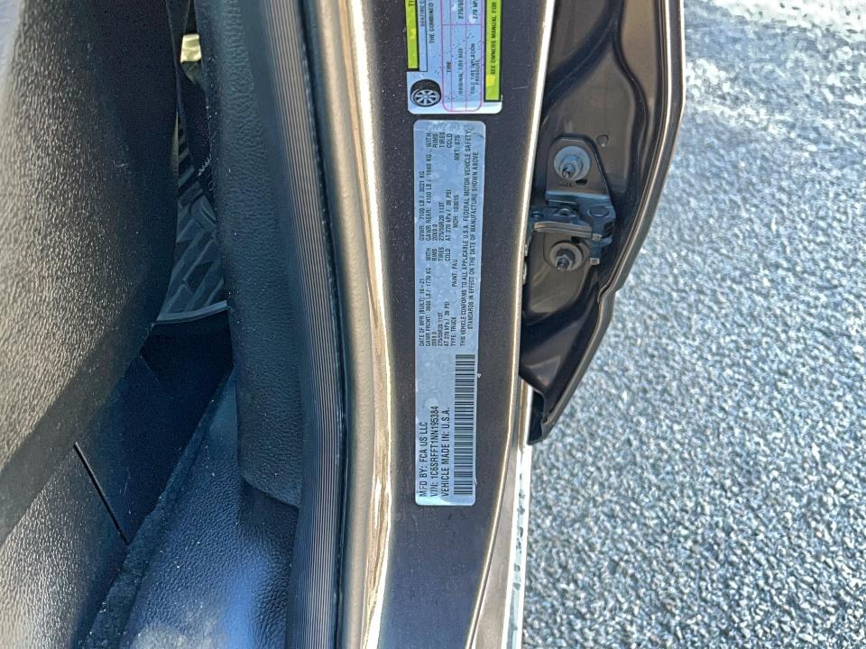 1C6SRFFT1NN195384 - 2022 RAM 1500 BIG HORN/LONE STAR GRAY photo 10