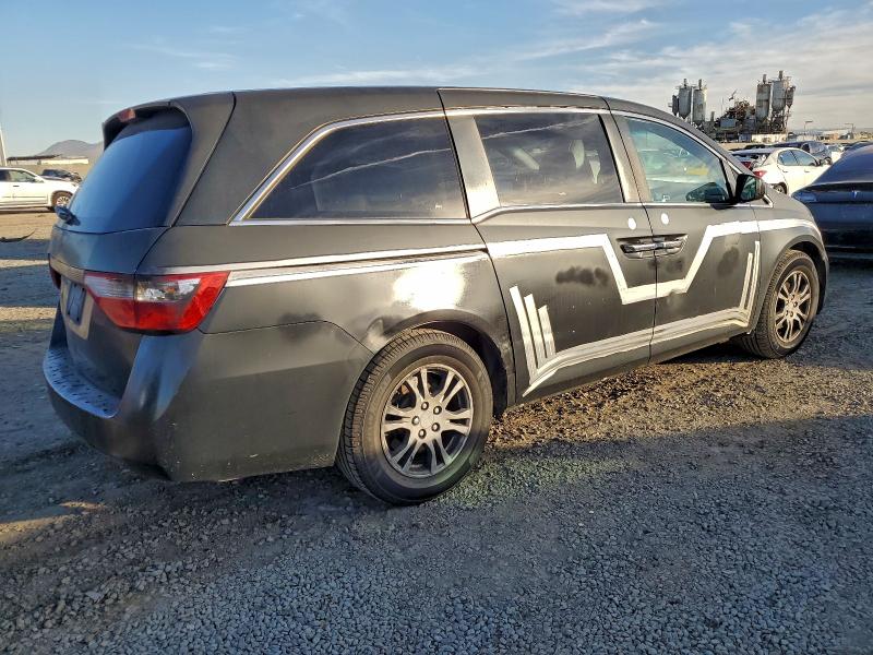 5FNRL5H63BB051288 - 2011 HONDA ODYSSEY EXL BLACK photo 3