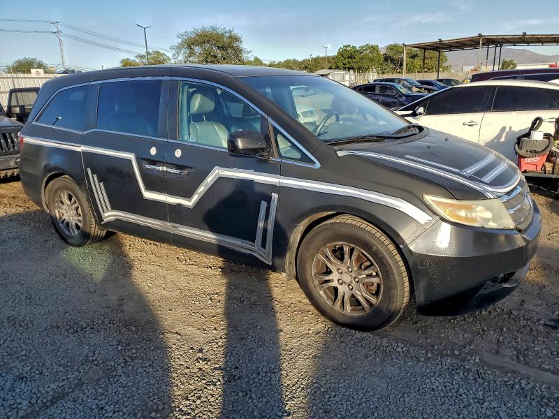 5FNRL5H63BB051288 - 2011 HONDA ODYSSEY EXL BLACK photo 4