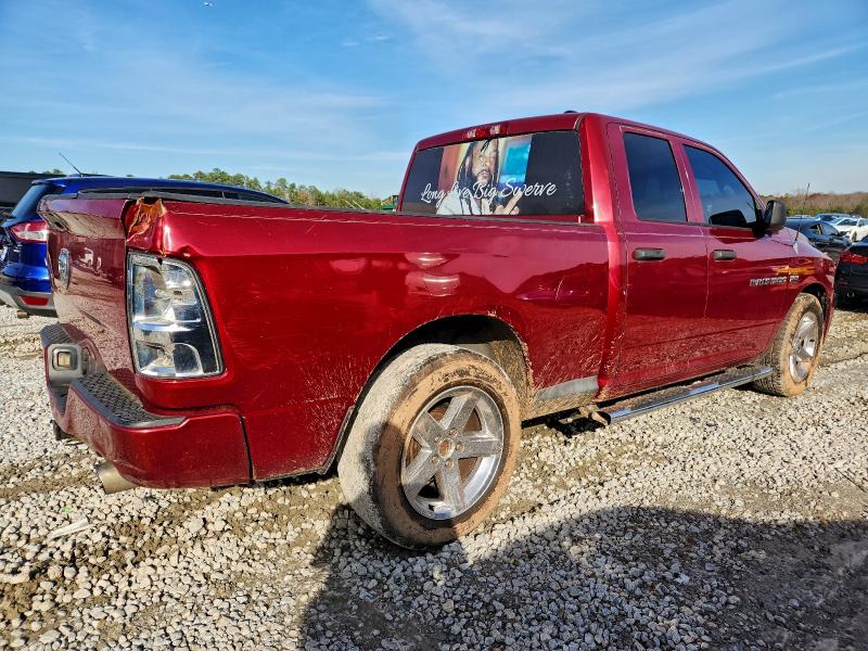 1C6RD6FT7CS281309 - 2012 DODGE RAM 1500 ST MAROON photo 3