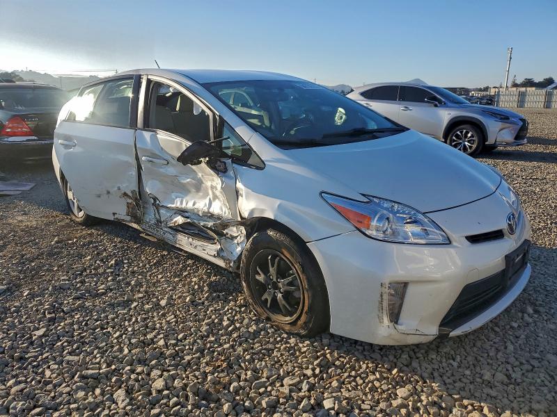 JTDKN3DUXF1903512 - 2015 TOYOTA PRIUS 白色 照片 4