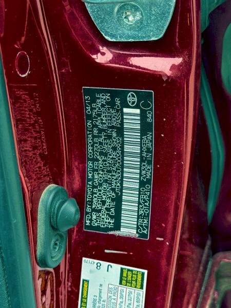 JTDKN3DU7D0349932 - 2013 TOYOTA PRIUS 红色 照片 11