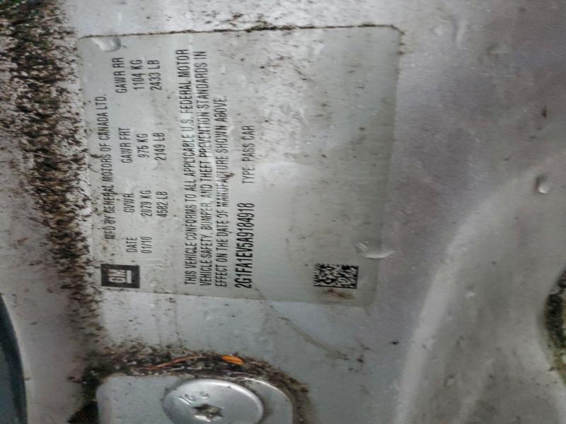 2G1FA1EV5A9184918 - 2010 CHEVROLET CAMARO LS SILVER photo 12