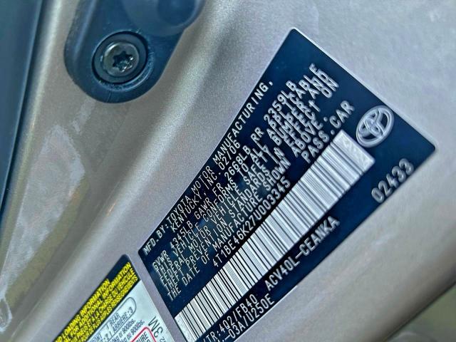 4T1BE46K27U003345 - 2007 TOYOTA CAMRY CE Qızıl foto 10