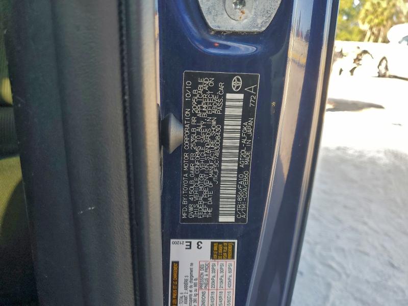 JTKJF5C74B3008430 - 2011 TOYOTA SCION TC BLUE photo 12