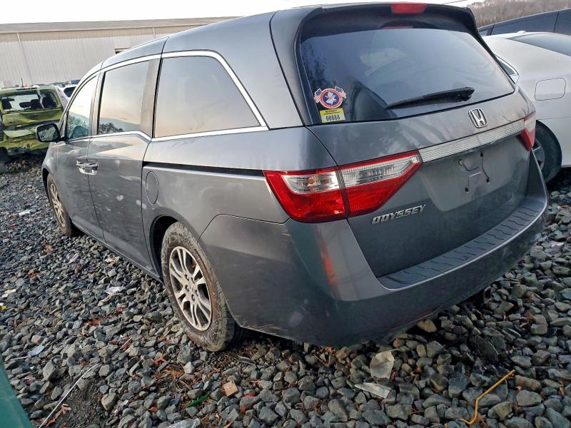 5FNRL5H47CB060673 - 2012 HONDA ODYSSEY EX GRAY photo 2