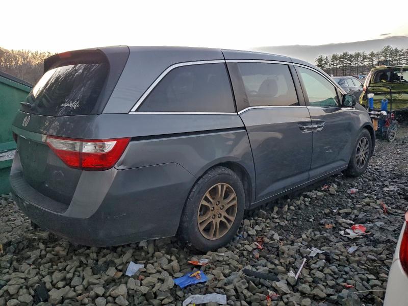 5FNRL5H47CB060673 - 2012 HONDA ODYSSEY EX GRAY photo 3