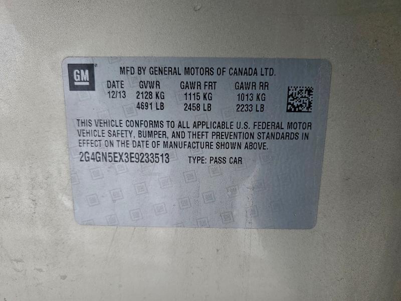 2G4GN5EX3E9233513 - 2014 BUICK REGAL PREMIUM Բեժ լուսանկար 12