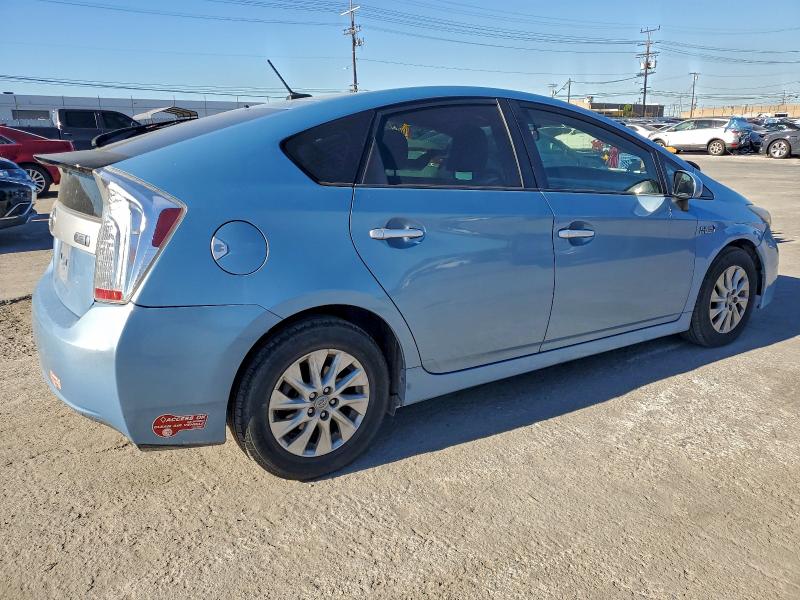 JTDKN3DP8C3026707 - 2012 TOYOTA PRIUS PLUG 蓝色 照片 3