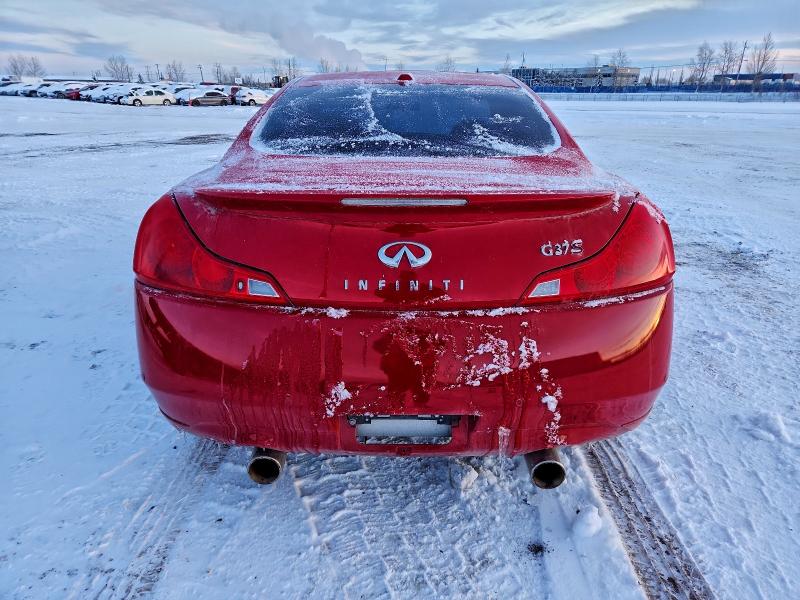 JNKCV64E89M605086 - 2009 INFINITI G37 BASE RED photo 6