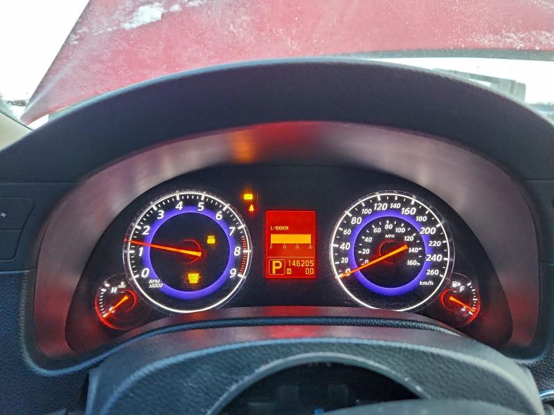 JNKCV64E89M605086 - 2009 INFINITI G37 BASE RED photo 9