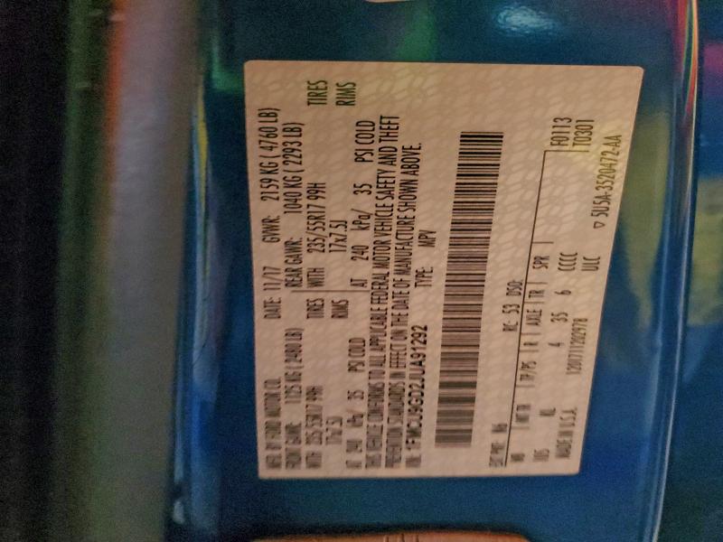 1FMCU9GD2JUA91292 - 2018 FORD ESCAPE SE ლურჯი ფოტო 13