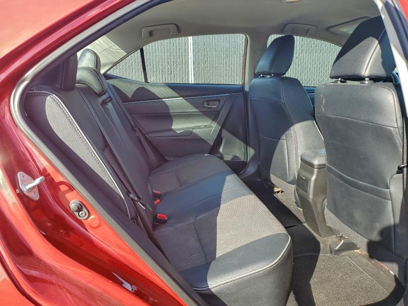 5YFBURHE2FP340170 - 2015 TOYOTA COROLLA L წითელი ფოტო 10