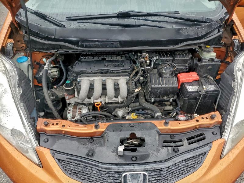 JHMGE88419S025415 - 2009 HONDA FIT SPORT ORANGE photo 12