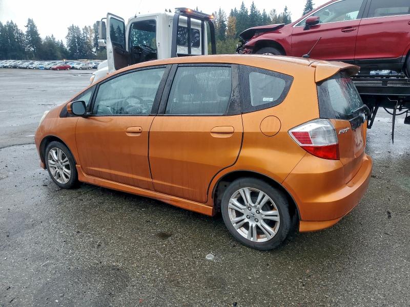 JHMGE88419S025415 - 2009 HONDA FIT SPORT ORANGE photo 2
