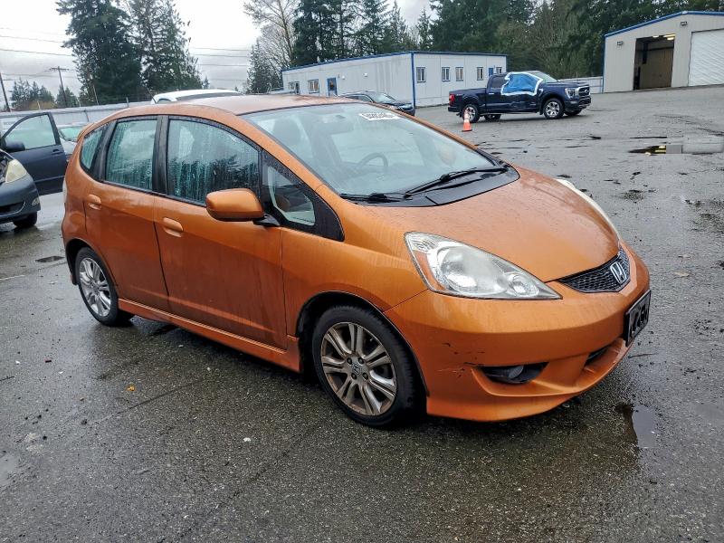 JHMGE88419S025415 - 2009 HONDA FIT SPORT ORANGE photo 4