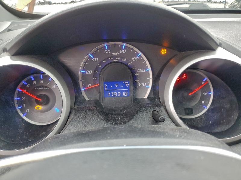 JHMGE88419S025415 - 2009 HONDA FIT SPORT ORANGE photo 9