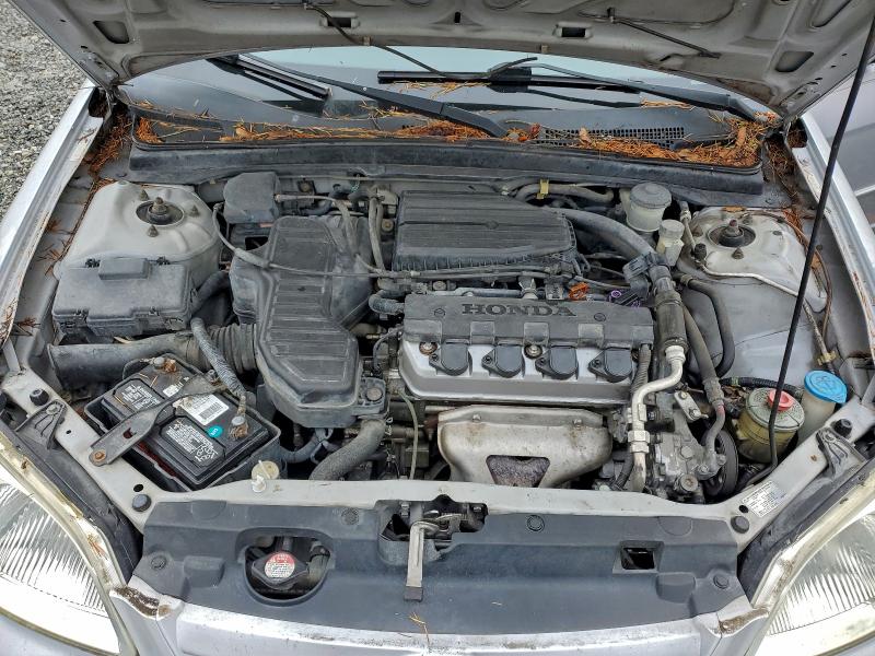 2HGES15542H610512 - 2002 HONDA CIVIC LX SILVER photo 11