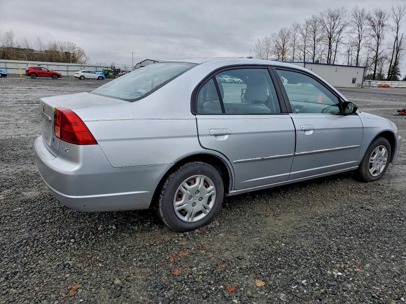 2HGES15542H610512 - 2002 HONDA CIVIC LX SILVER photo 3