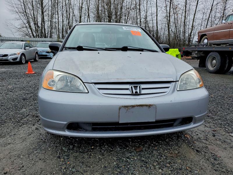 2HGES15542H610512 - 2002 HONDA CIVIC LX SILVER photo 5