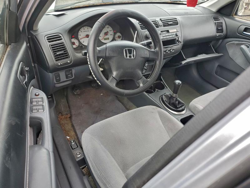 2HGES15542H610512 - 2002 HONDA CIVIC LX SILVER photo 8