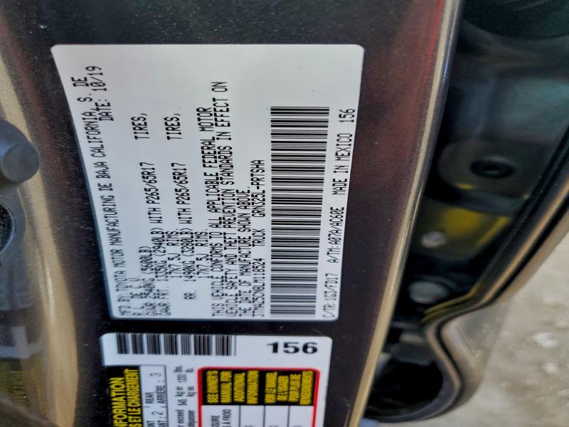 3TMAZ5CN8LM118524 - 2020 TOYOTA TACOMA DOUBLE CAB 灰色 照片 12