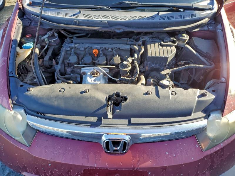 1HGFA16558L047004 - 2008 HONDA CIVIC LX ბურგუნდია ფოტო 11