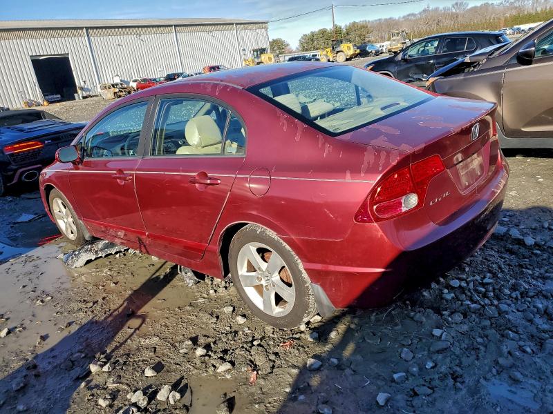 1HGFA16558L047004 - 2008 HONDA CIVIC LX ბურგუნდია ფოტო 2