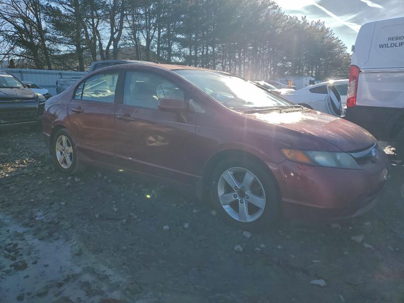 1HGFA16558L047004 - 2008 HONDA CIVIC LX ბურგუნდია ფოტო 4