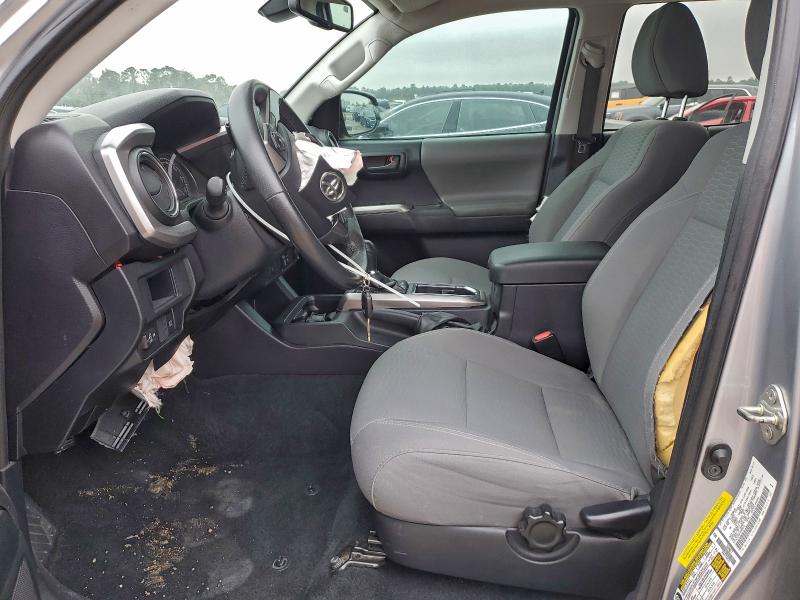 5TFAZ5CN1KX080076 - 2019 TOYOTA TACOMA DOUBLE CAB Сріблястий фото 7