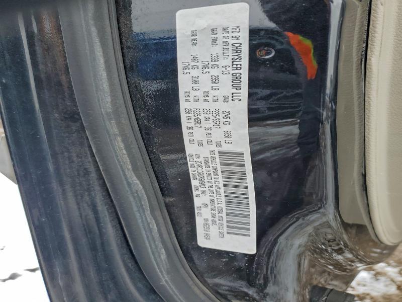 2C4RC1CG0DR803013 - 2013 CHRYSLER TOWN & COU TOURING L BLACK photo 13