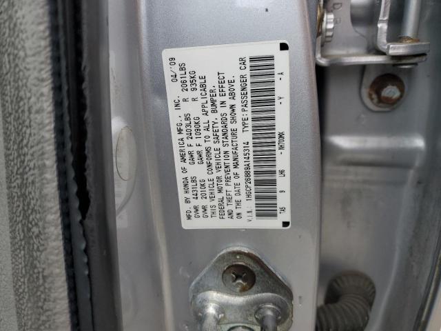 1HGCP26889A145314 - 2009 HONDA ACCORD EXL SILVER photo 24