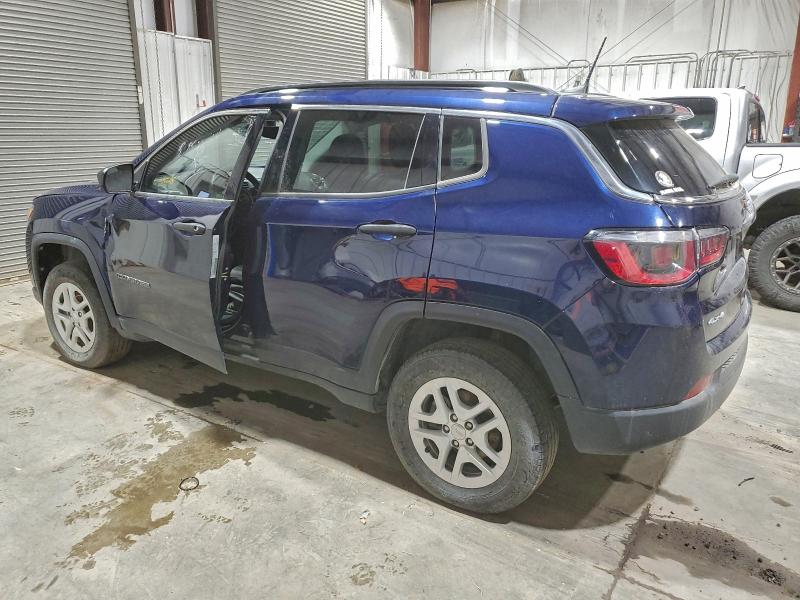 3C4NJDAB9KT697913 - 2019 JEEP COMPASS SPORT BLUE photo 2