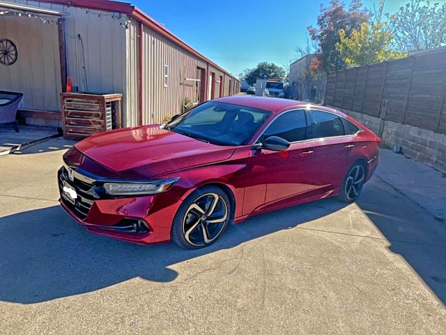 1HGCV1F33MA061396 - 2021 HONDA ACCORD SPORT RED photo 2