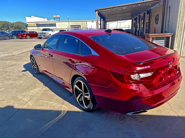 1HGCV1F33MA061396 - 2021 HONDA ACCORD SPORT RED photo 3
