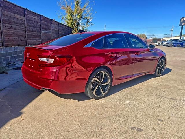 1HGCV1F33MA061396 - 2021 HONDA ACCORD SPORT RED photo 4