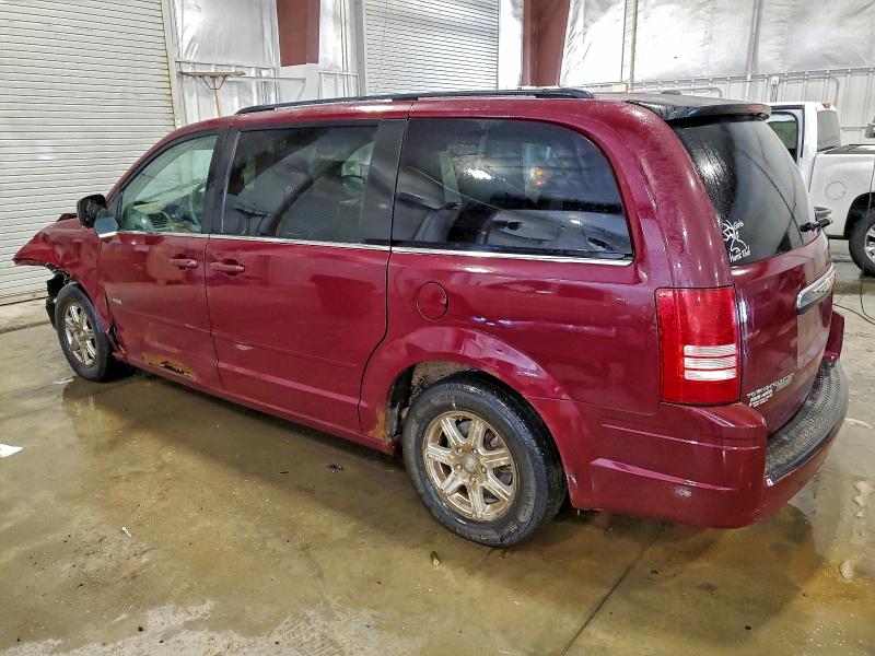 2A8HR54P28R716812 - 2008 CHRYSLER TOWN & COU TOURING MAROON photo 2